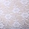 1 Yard White Ultra Wide Stretch Floral Lace Trim Scalloped Elastic Ribbon